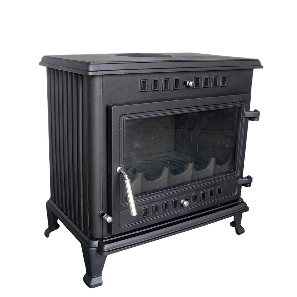 Cast Iron Fireplace 12KW - Woodburning