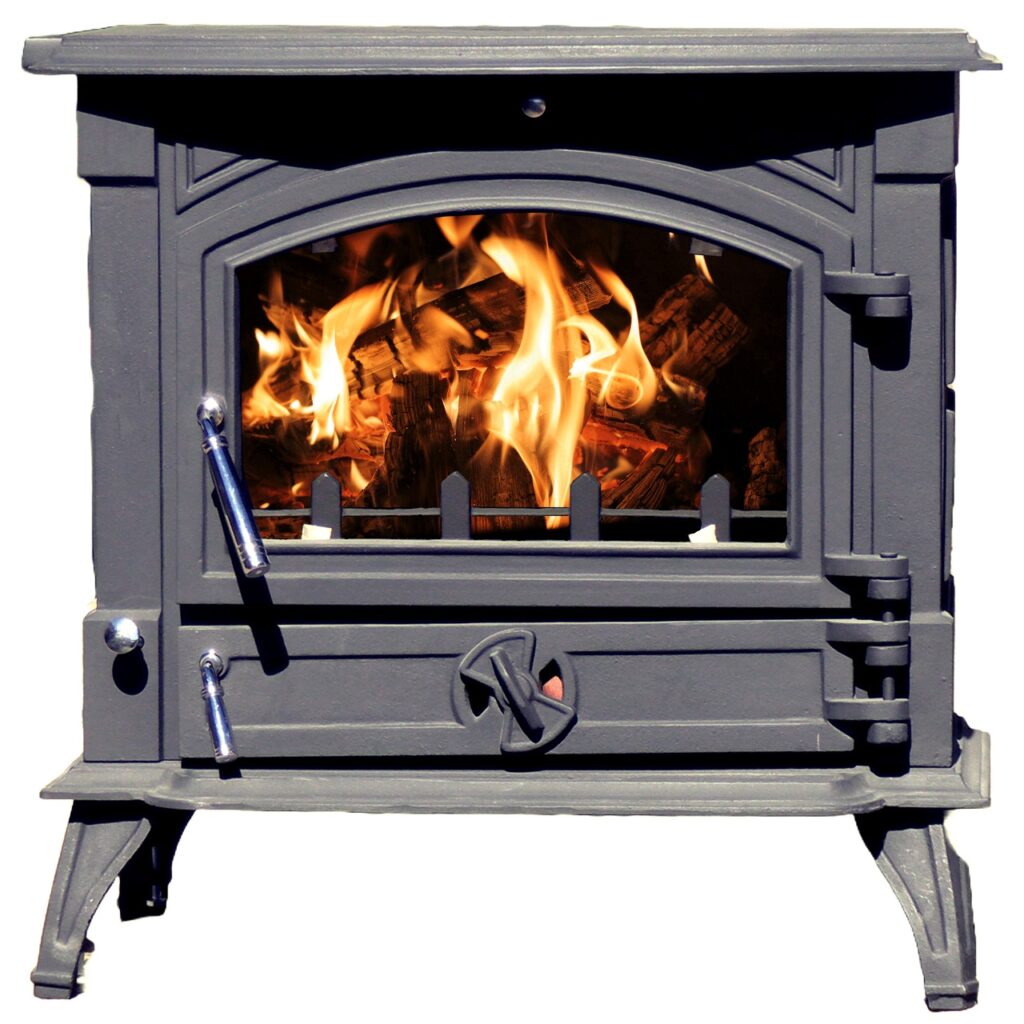 Cast Iron Fireplace 16KW - Woodburning